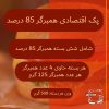 همبرگر 125 گرمی 85 درصد